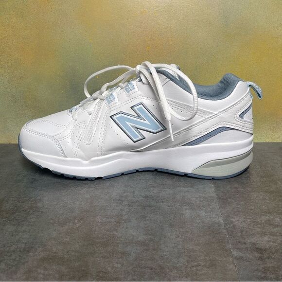 New Balance 608v5 Women's White Wide Leather Sneakers Size 9D - Picture 11 of 16